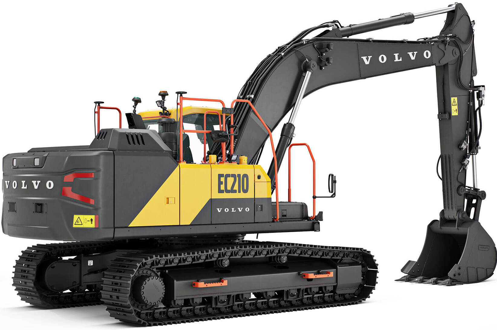 მუხლუხა ექსკავატორი VOLVO EC210F